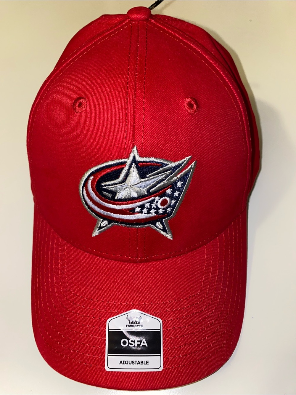 NHL Columbus Bluejackets Strapback Hat RED